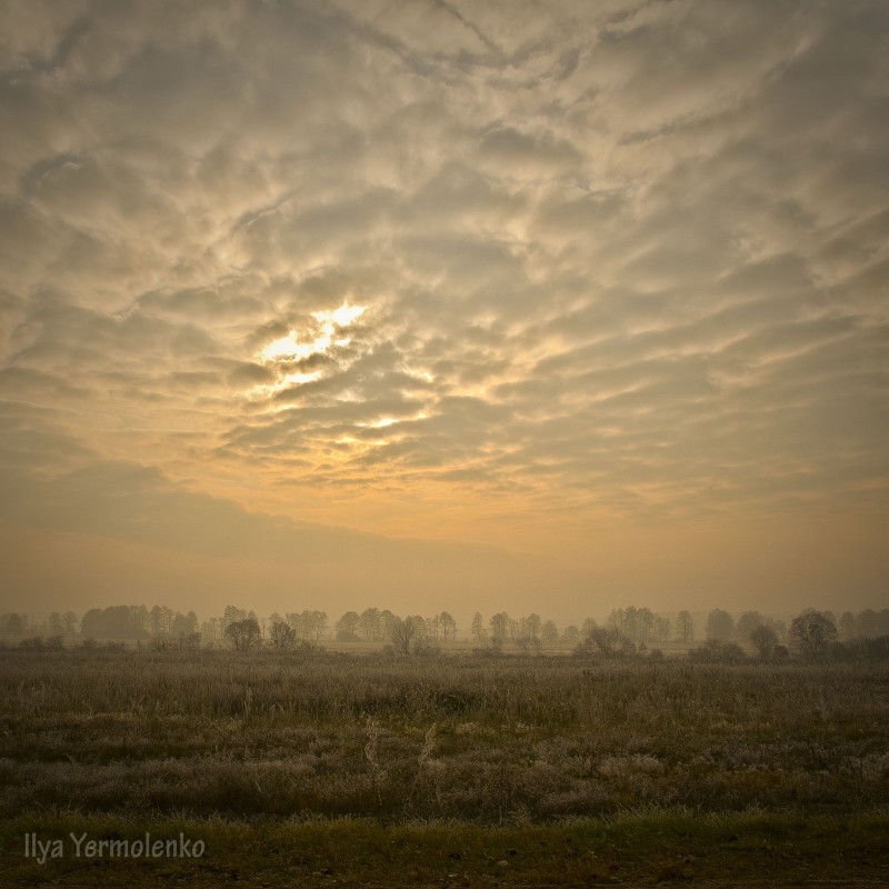 Er beugte sich unter uns ...
