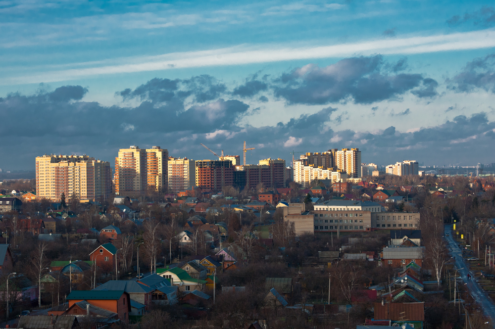 Städtische Kontrast