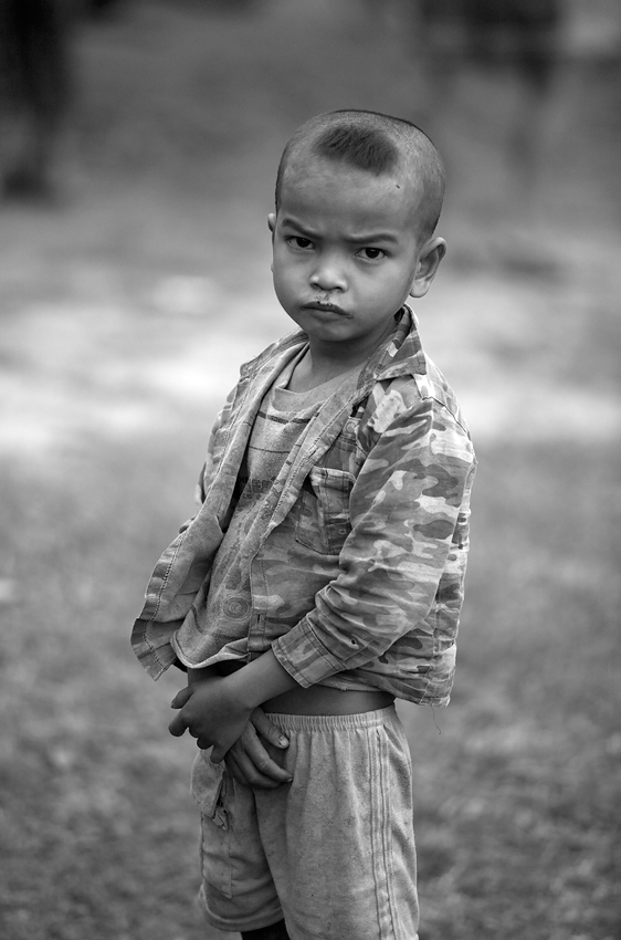 In der laotischen Dorf