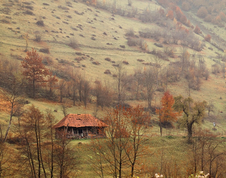 von einem kleinen Bauernhof ...
