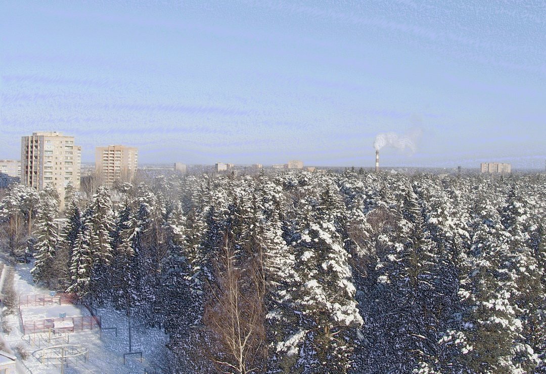 Der Winter ist frostig.