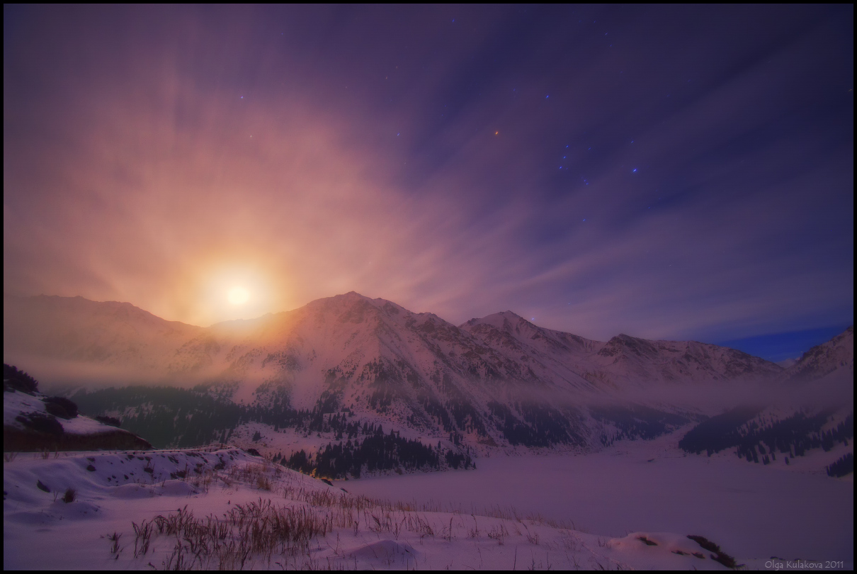 Nachts im Big Almaty-See (2)