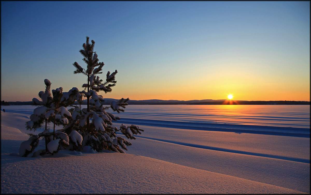 Winter in Finnland.