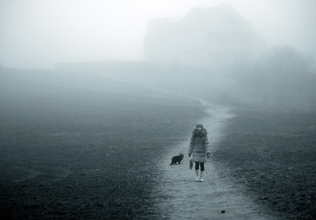 Mädchen und Katze Rock