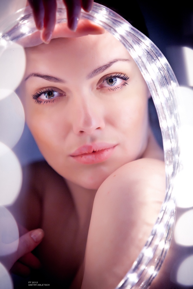 Porträt von Christina mit einem Kranz)