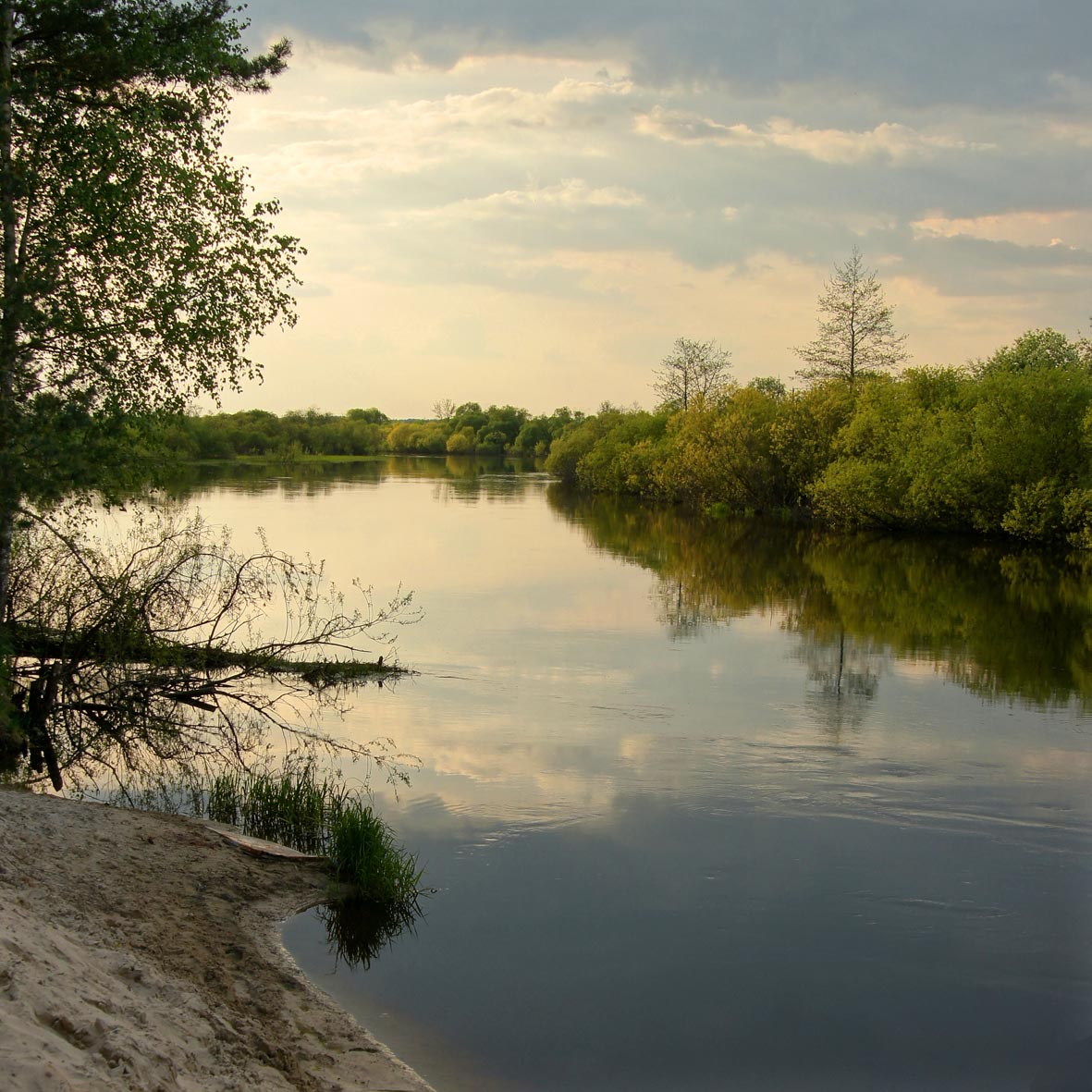 Am Abend, weg von der Stadt ...