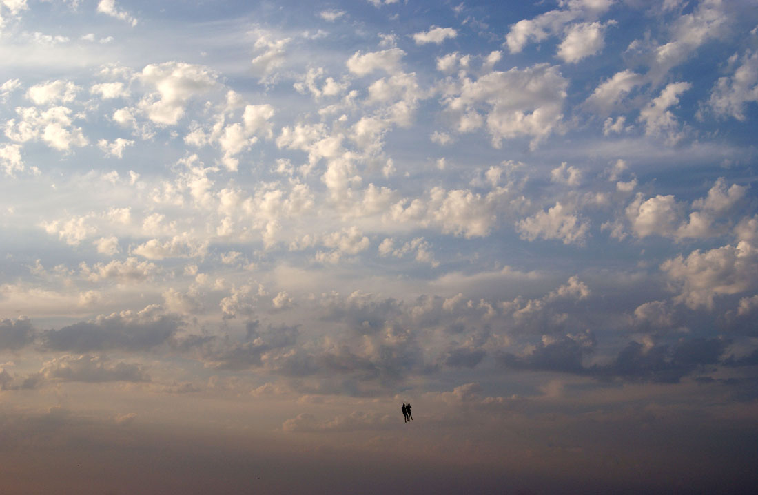 Führen Sie über den Himmel,,,