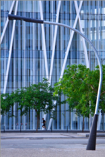 Mit einem laufenden Mann