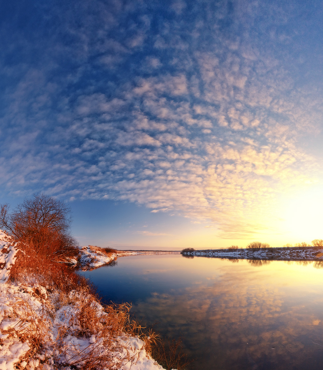 Abend auf dem Dnjepr