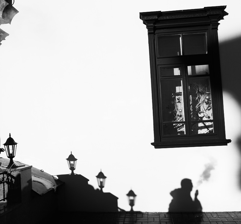 Über den schiefen Fenster