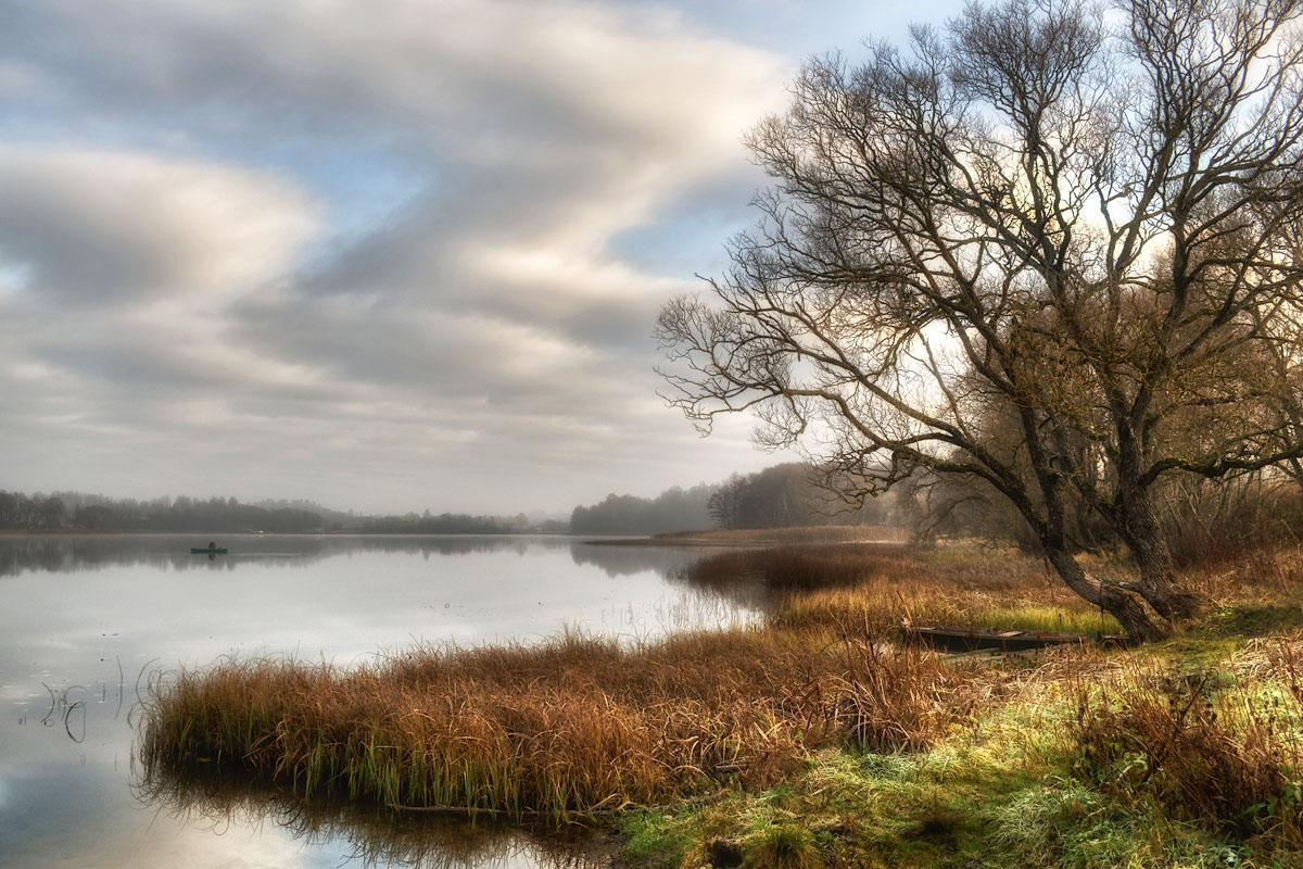 Herbst und der Fischer