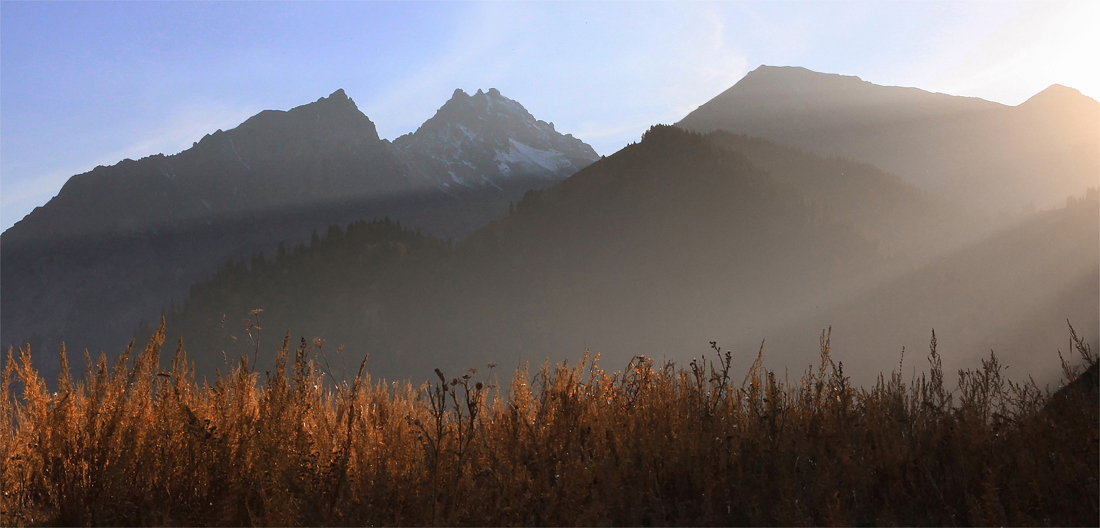 in den letzten Strahlen