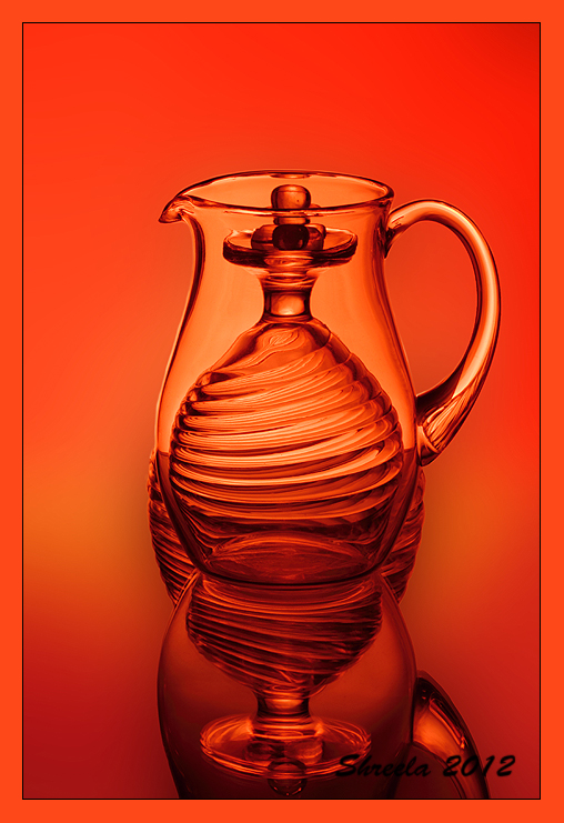 Pitcher in der roten