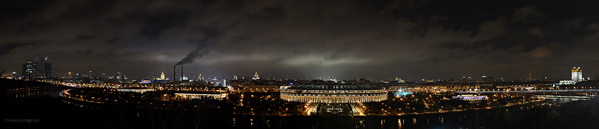 Panorama von Moskau (Nacht :)