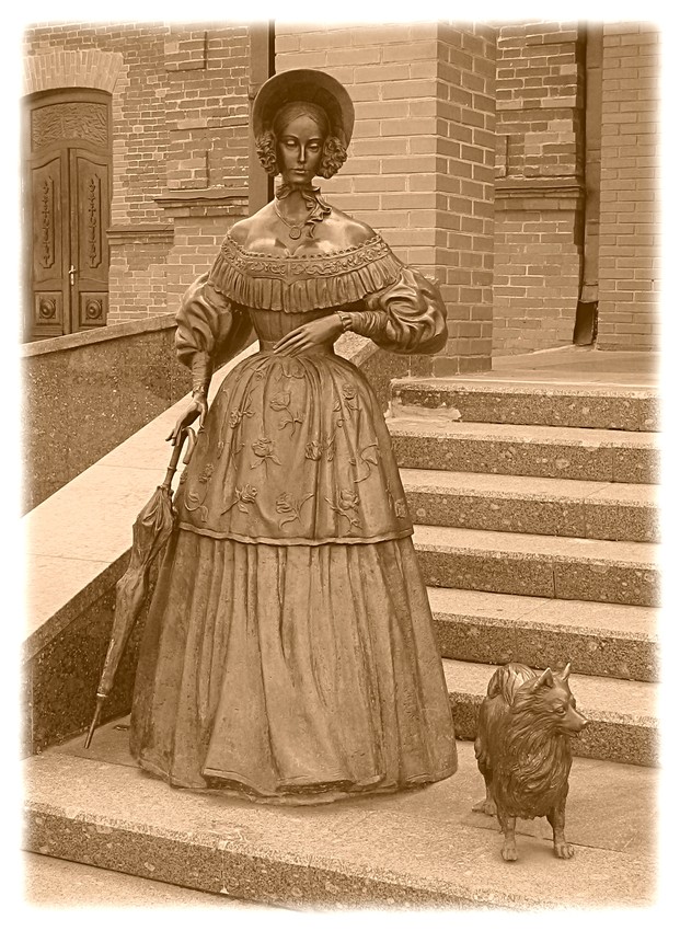 Dame mit dem Hündchen