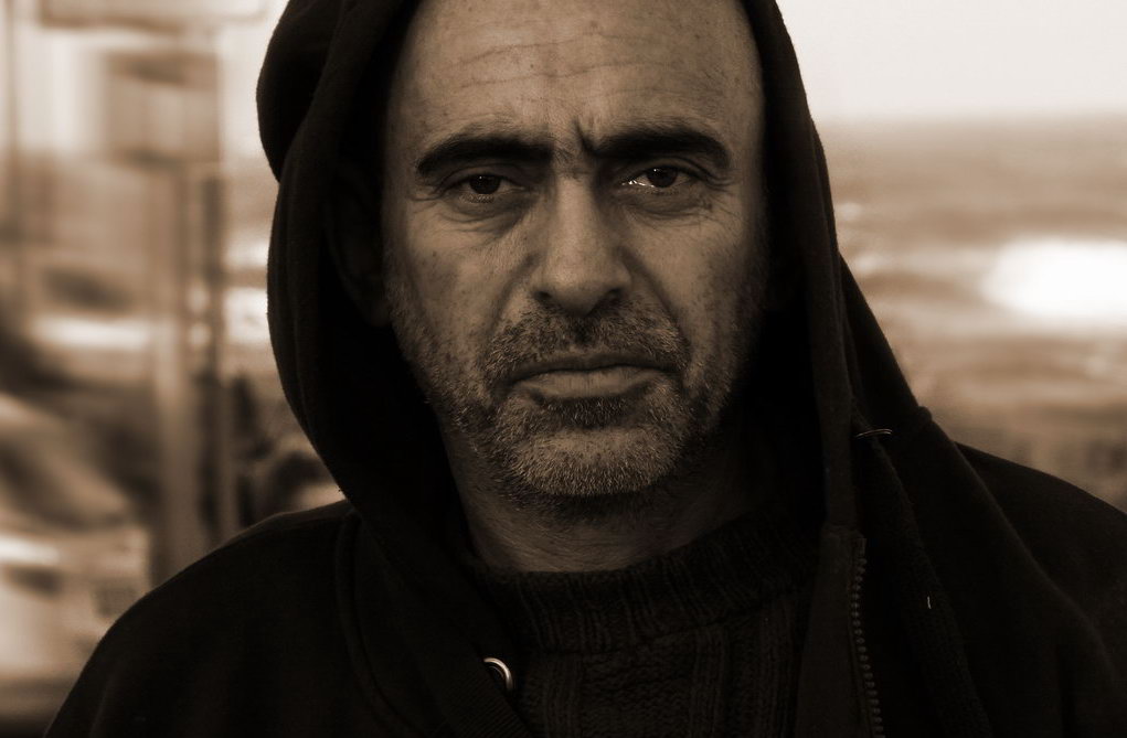 Self-Portrait bei windigem Wetter