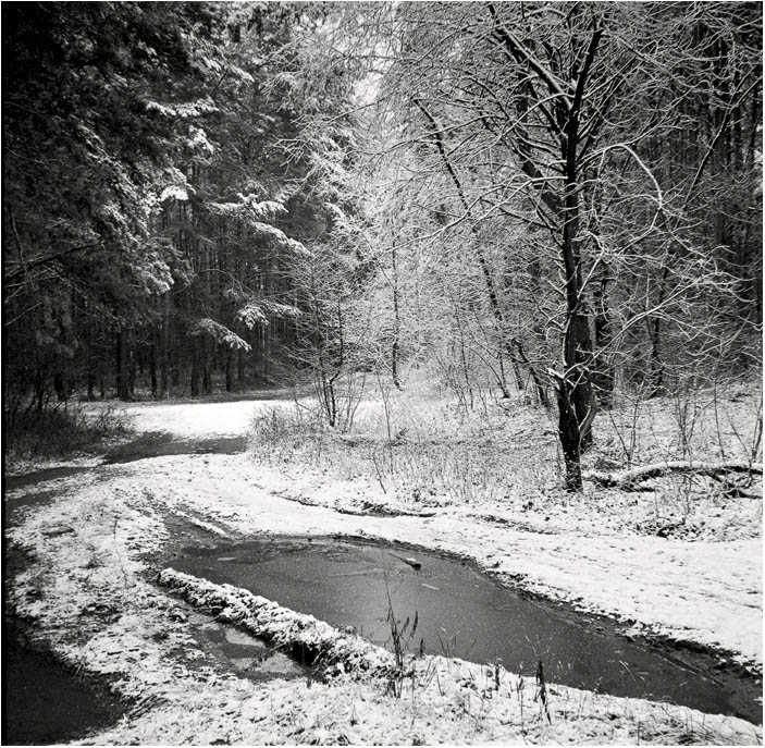 ersten Tag des Winters im neuen Jahr