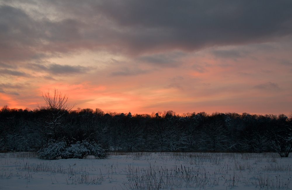Winter-Sonnenuntergang