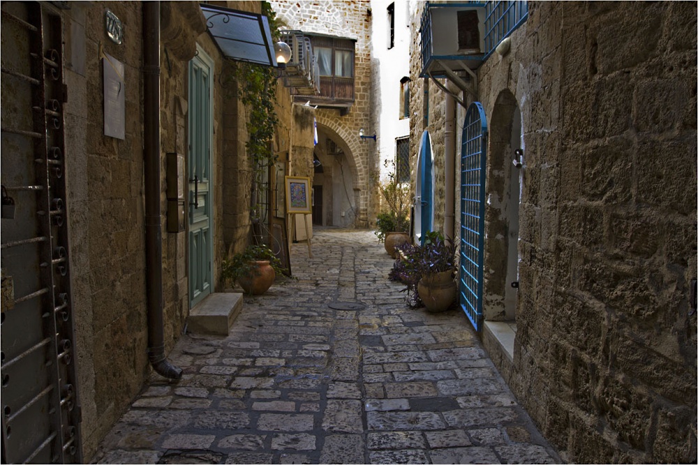 "Die engen Gassen von Jaffa"