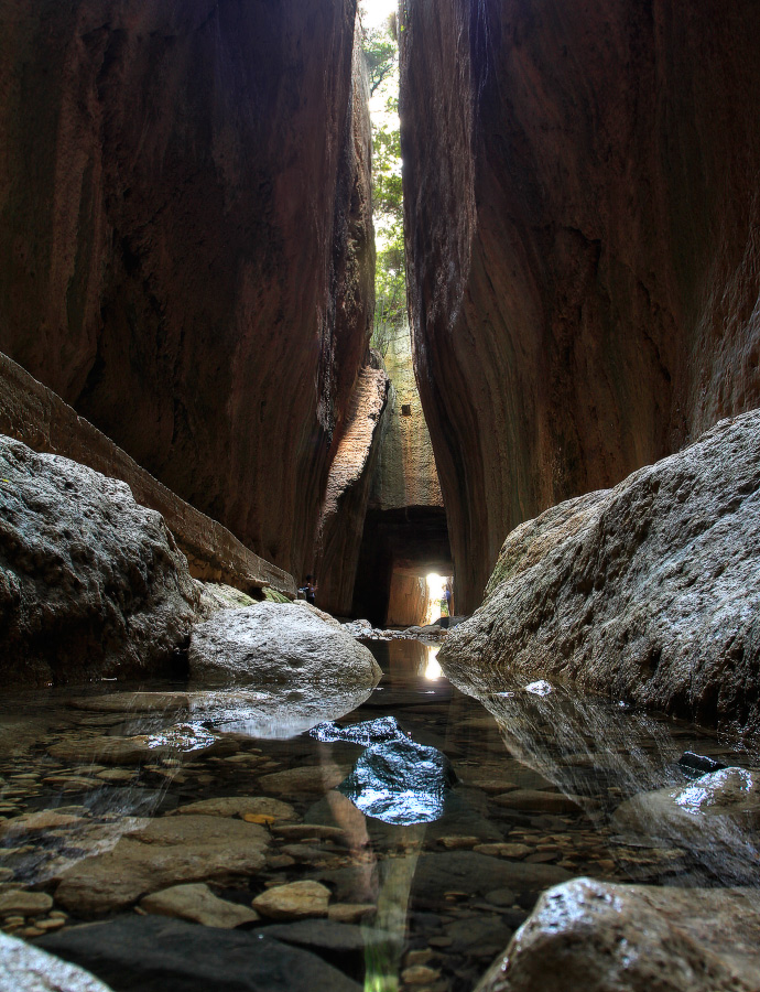 Der Tunnel des Kaisers Titus.