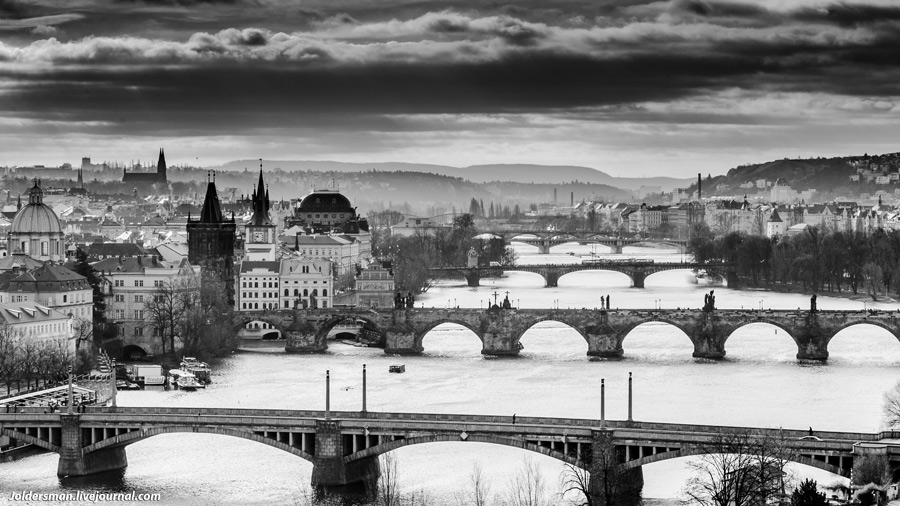 Blick auf die Moldau
