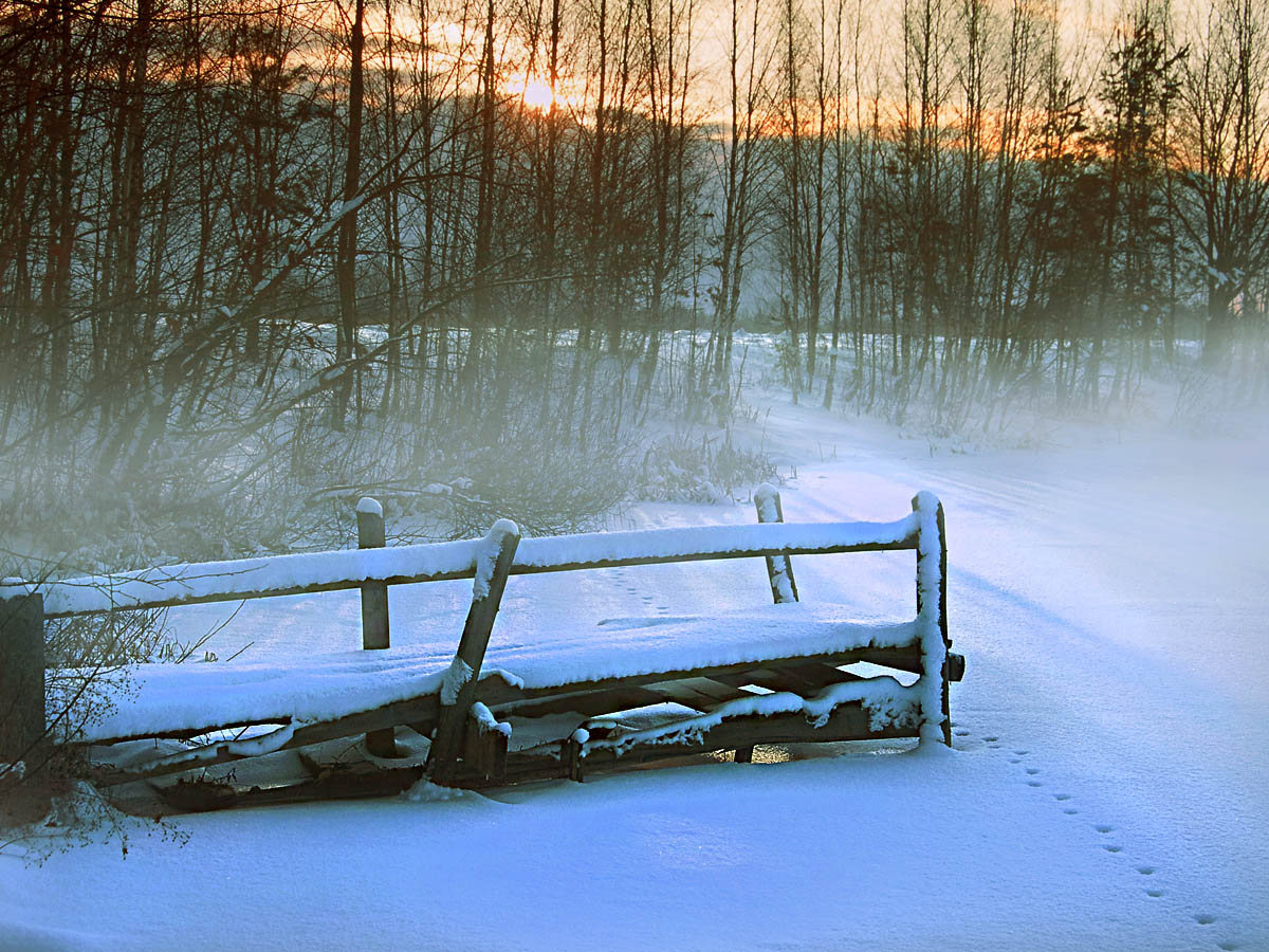 und eine kleine Brücke