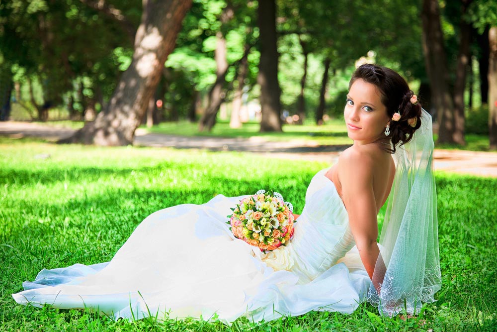 Bride on the green