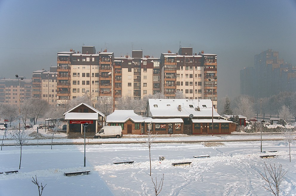 Die Stadt unter dem Schnee