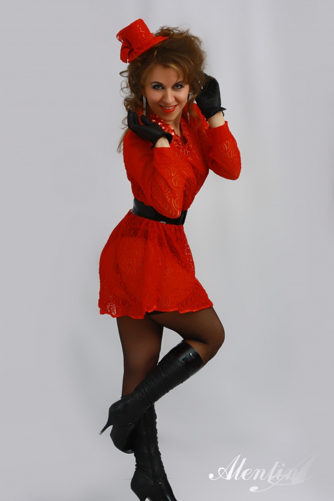 Verführerische kleine rote