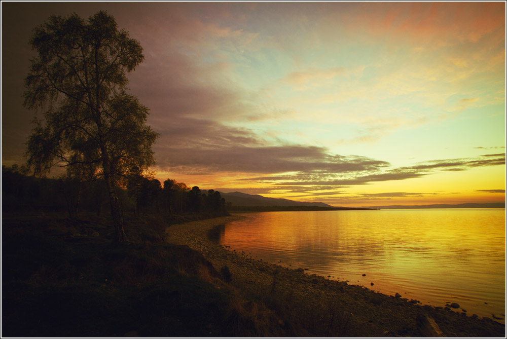 Abend auf dem Baikalsee