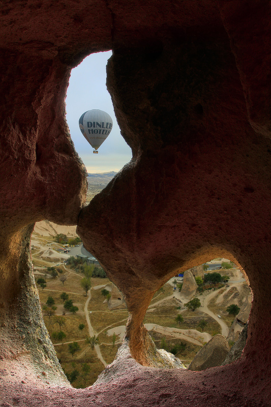 Der Blick aus dem Fenster.