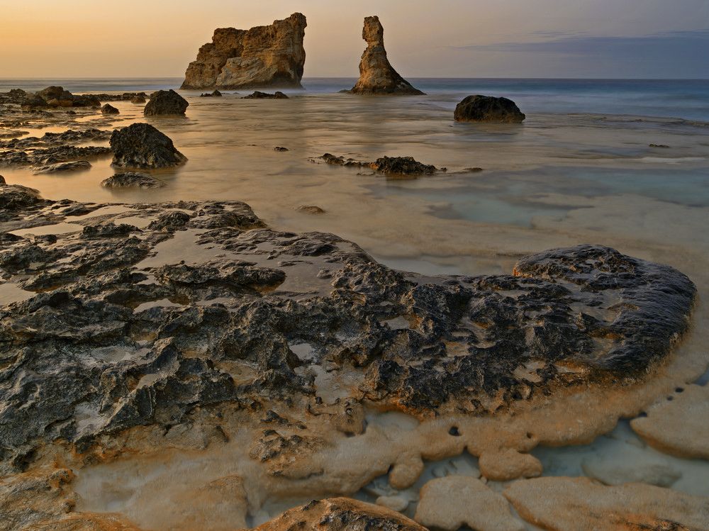 Dämmerung am Strand von Cleopatra