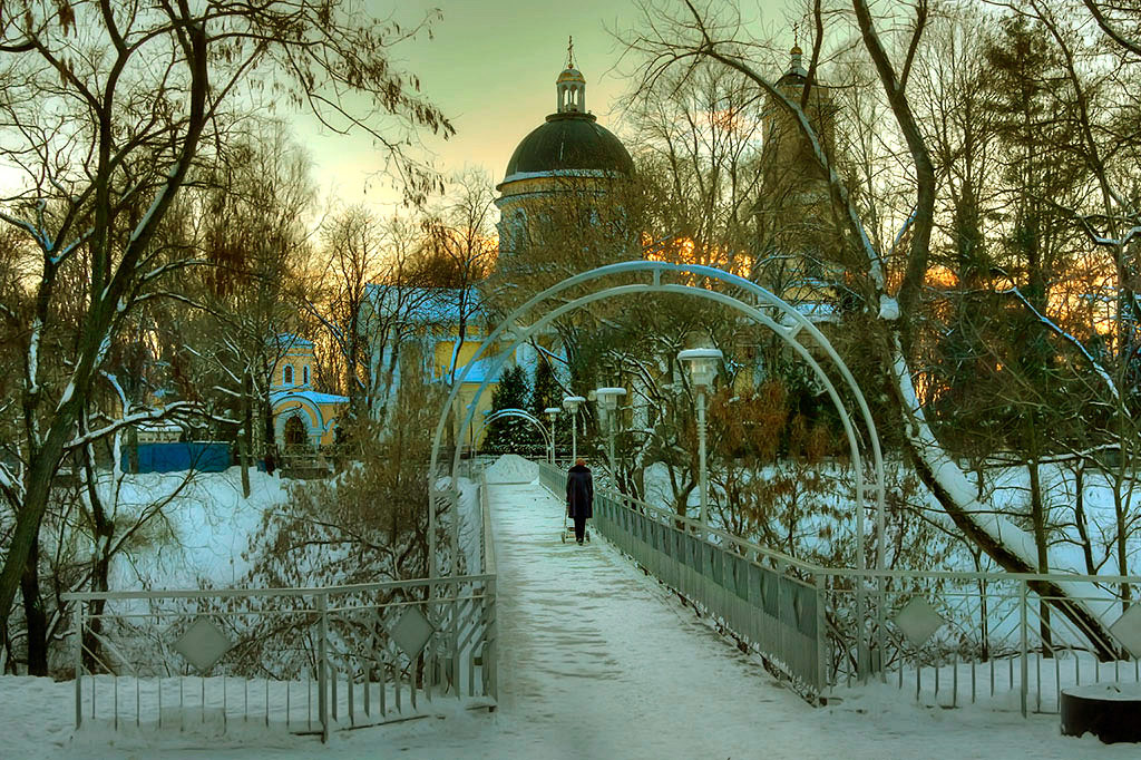 Gehen Sie in die Kirche