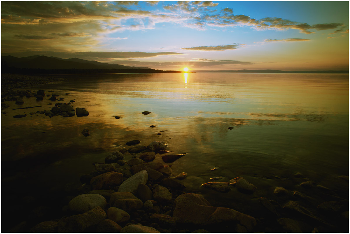 Baikal Sonnenuntergang.