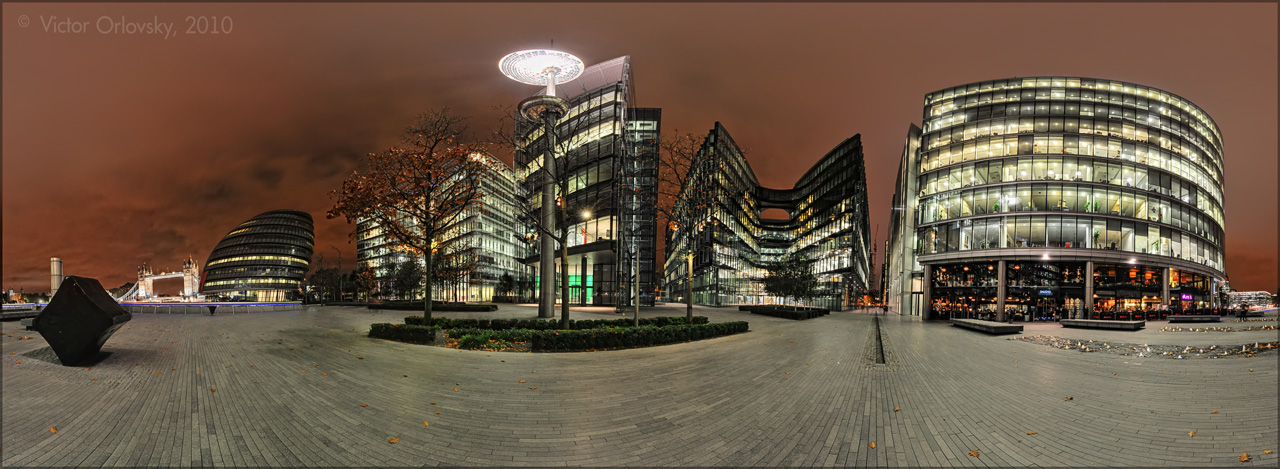 London. Night City Landscape