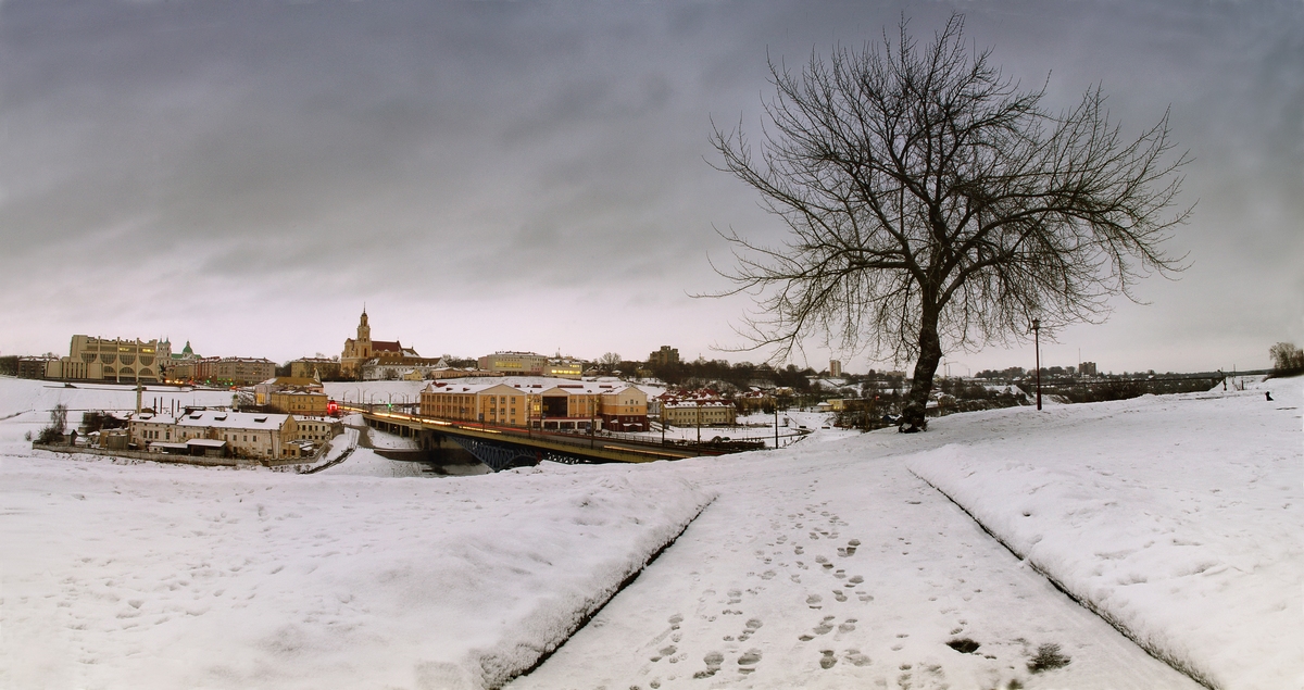 Eine Stadt auf Neman