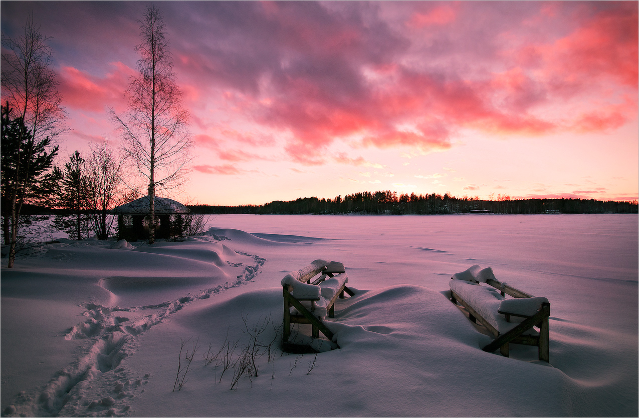 Über Sonnenuntergang