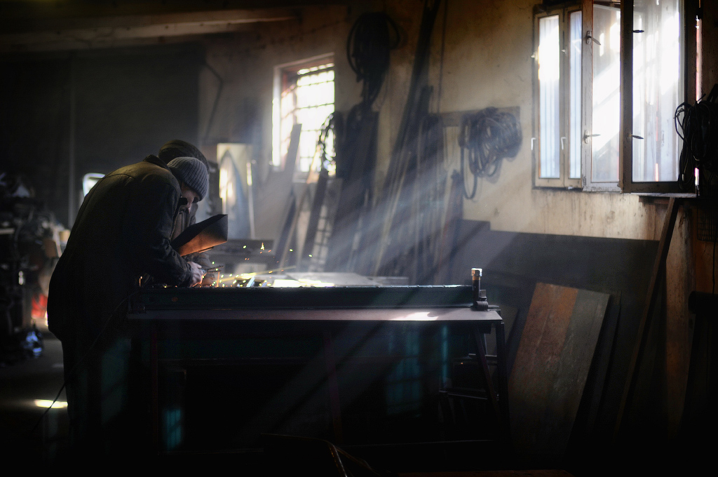 In der Werkstatt ...