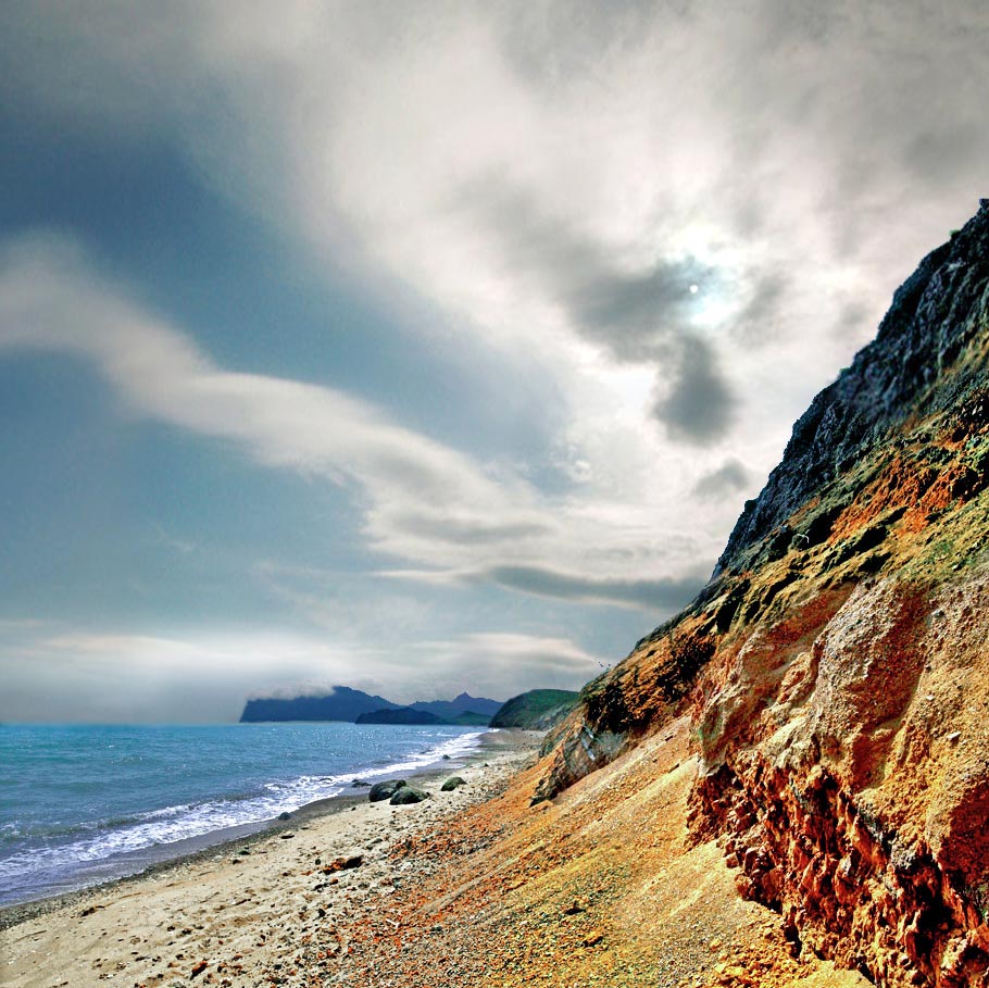 Meer, Land und Himmel