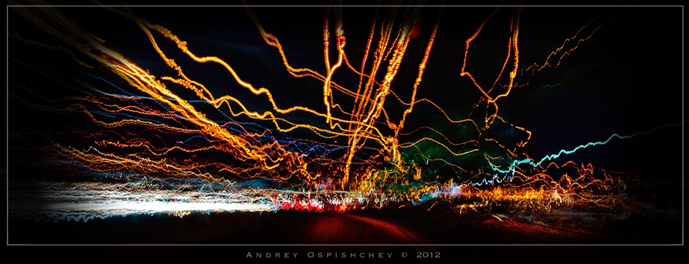 Lichter der Stadt bei Nacht