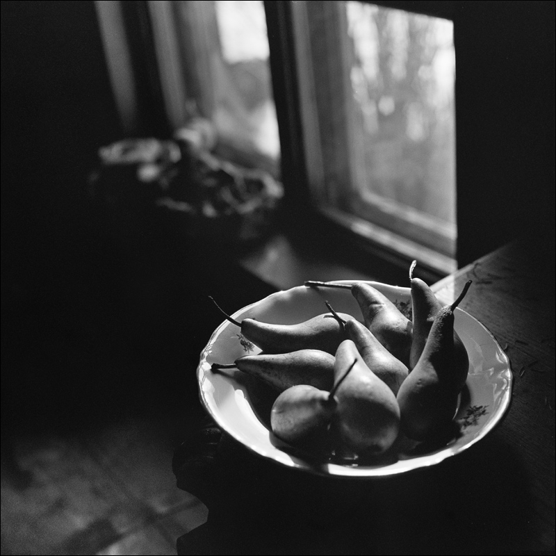 Stilleben mit Birnen.