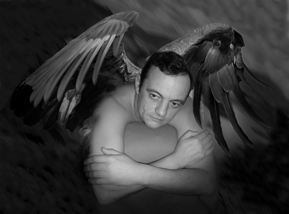 Eine hüfthohe in den Himmel