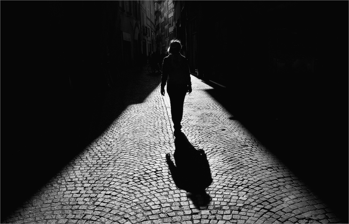 In einer ruhigen Straße