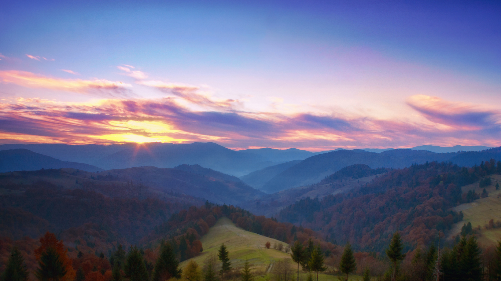 Carpathian Sonnenuntergang ......