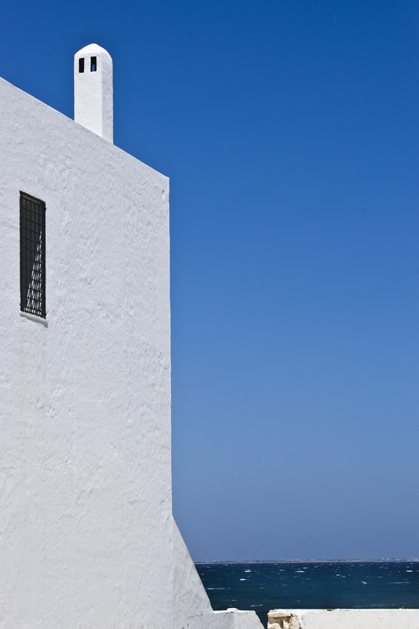 Weiße Stadt am Meer