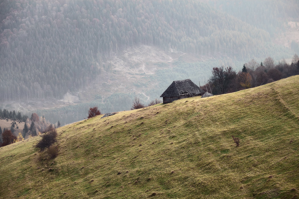 Slope und die Hütte