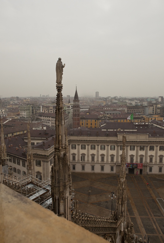 Die regen in Mailand