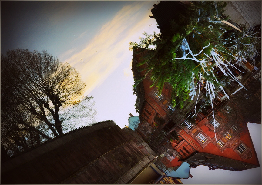 Stadt in der Looking Glass