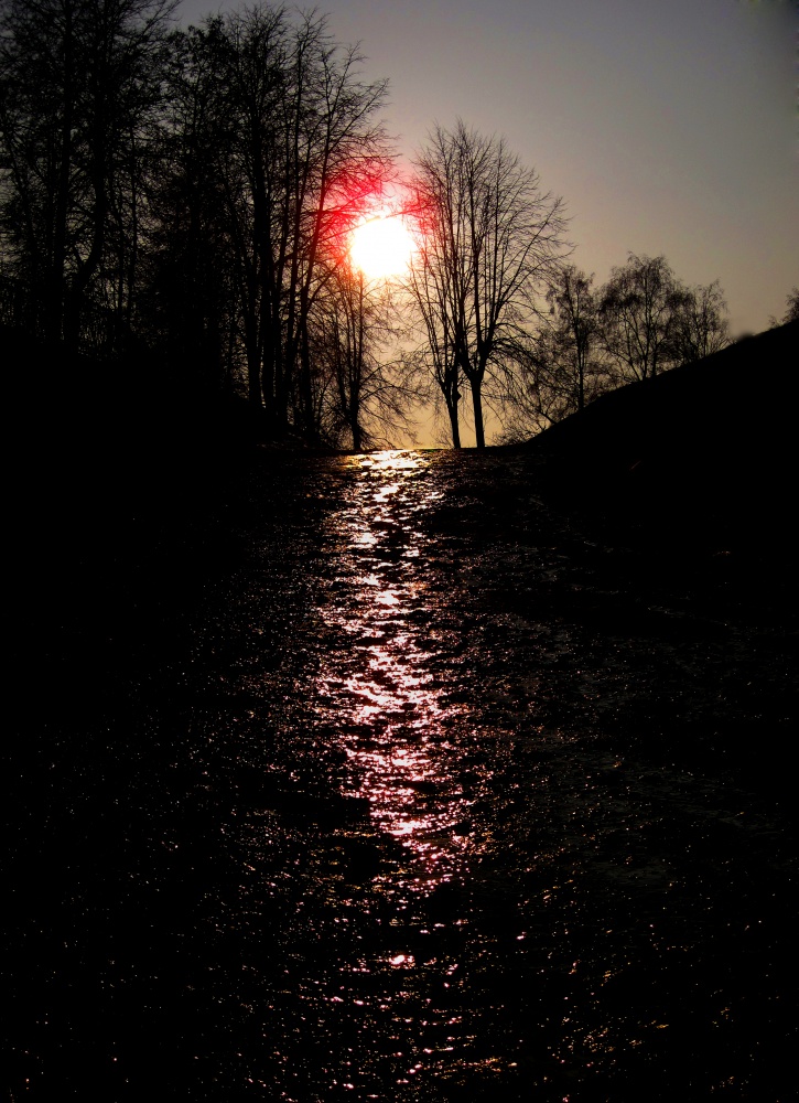 Весна. Вечер. Ручьи.