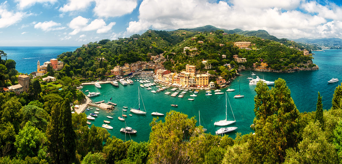 Wir treffen uns um Portofino